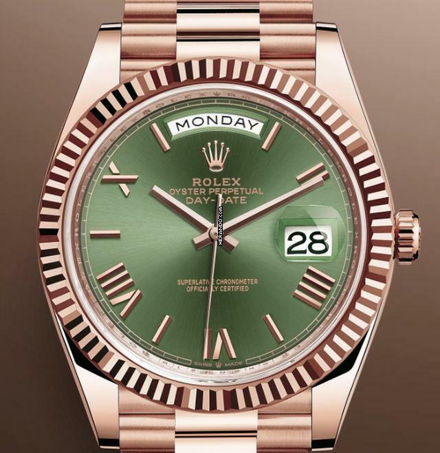  Rolex Day-Date 40 NEW&UNWORN//OLIVE GREEN DIAL//40MM//2020//REF. 228235//FULL SET//LC100 # 457 </h1> 