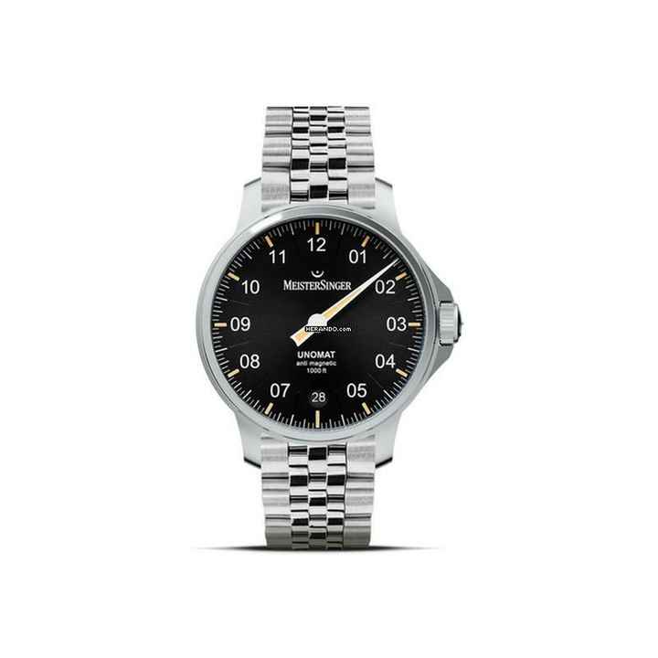  Meistersinger Unomat antimagnetische Einzeiger Herrenuhr Automatik UN902 