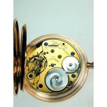 Thumbnail von Glashütte Original Uhrenfabrik Union Goldsavonette Taschenuhr Rotgold