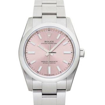  Rolex Oyster Perpetual 34 124200-0004 - Oyster Perpetual Automatic Pink Dial Stainless Steel Ladies Watch </h1> 