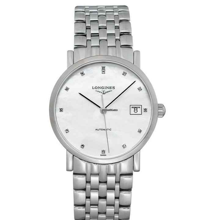  Longines Elegant L48094876 - The Longines Elegant Collection Automatic Mother of pearl Dial Stainless Steel </h1> 