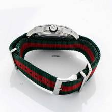 Thumbnail von Gucci Dive YA136209A - Dive Black Dial Green and Red Nylon Fabric Strap Men's Watch </h1>