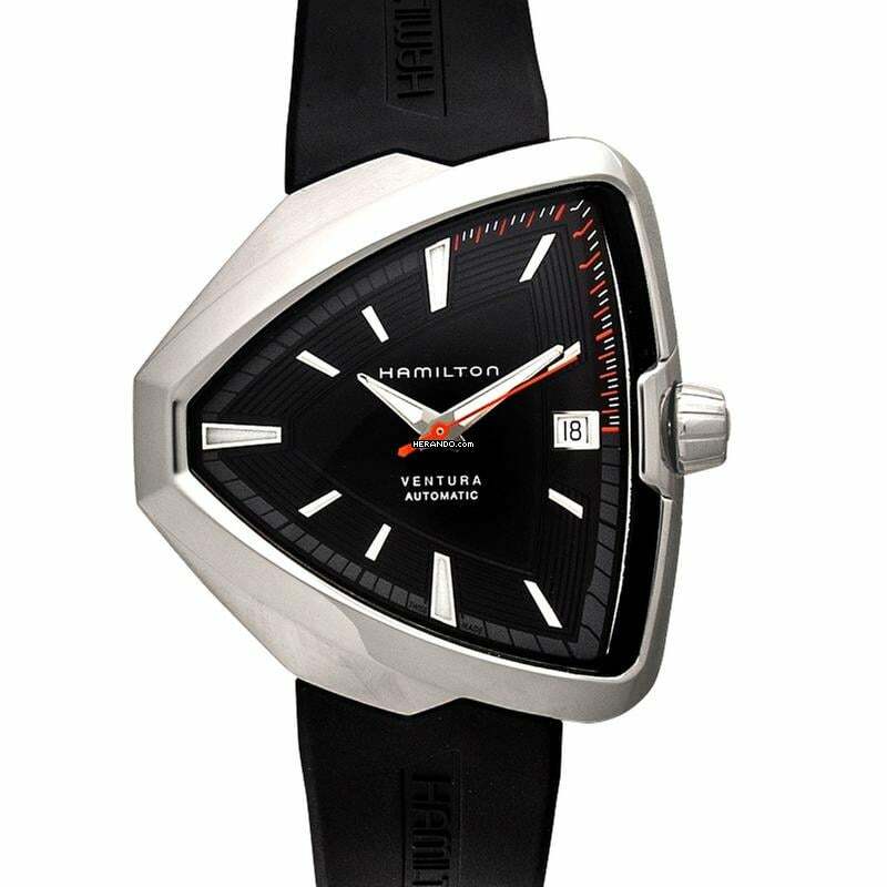 Hamilton Ventura H24555331 - Ventura Automatic Black Dial Stainless Steel Men's Watch </h1>