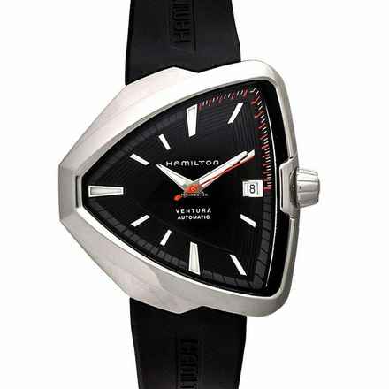  Hamilton Ventura H24555331 - Ventura Automatic Black Dial Stainless Steel Men's Watch </h1> 