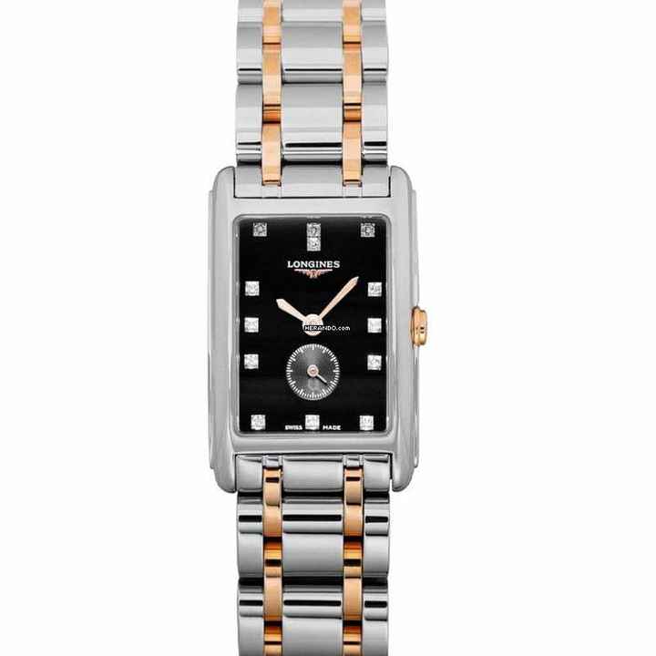  Longines DolceVita L52555577 - DolceVita Quartz Black Dial Stainless Steel Ladies Watch </h1> 