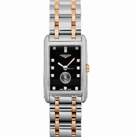  Longines DolceVita L52555577 - DolceVita Quartz Black Dial Stainless Steel Ladies Watch </h1> 