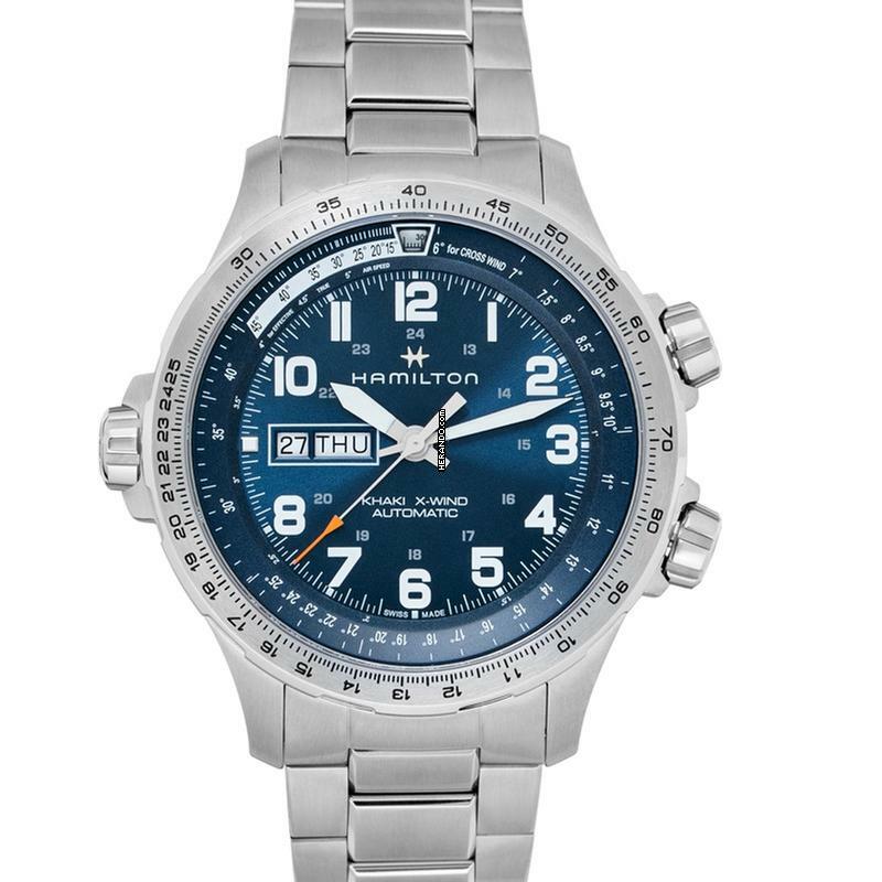Hamilton Khaki X-Wind H77765141 - Khaki Aviation X-Wind Automatic Blue Dial Stainless Steel Men's Watch </h1>