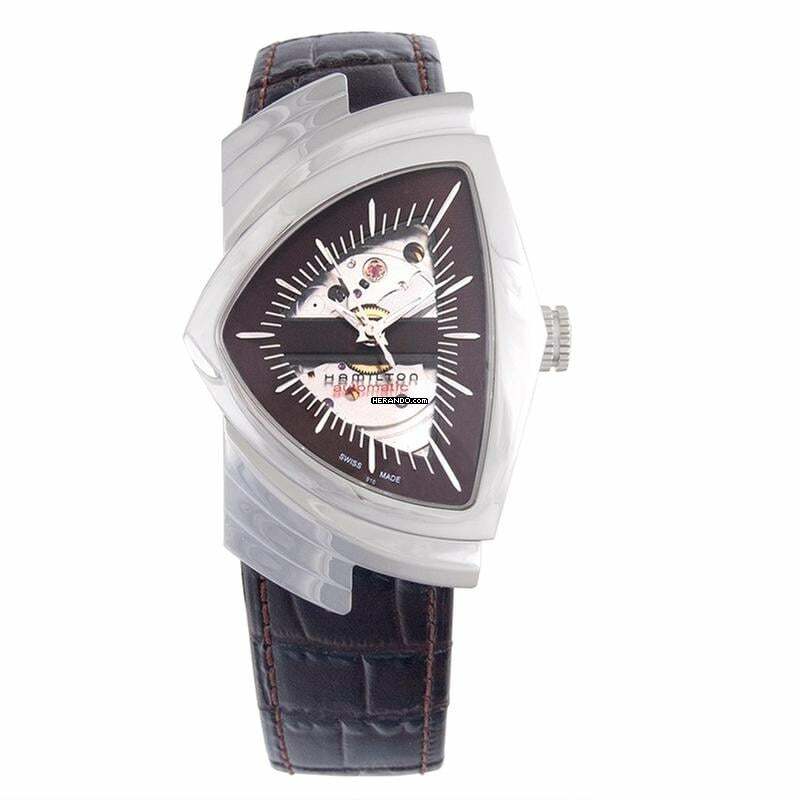 Hamilton Ventura H24515591 - Ventura Automatic Brown Dial Stainless Steel Men's Watch </h1>