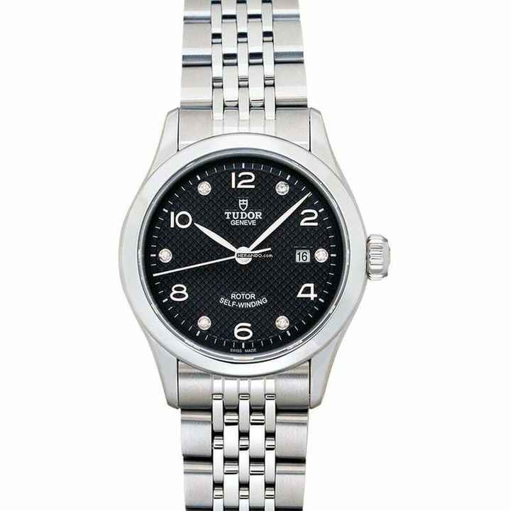  Tudor 1926 91350-0004 - Tudor 1926 Automatic Black Dial Stainless Steel Ladies Watch </h1> 