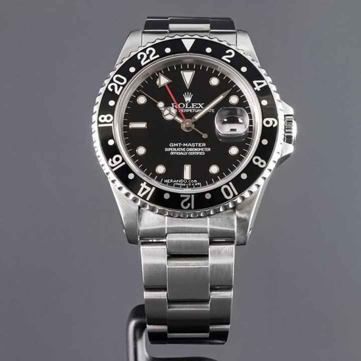  Rolex GMT-Master Stahl Fullset LC 100 - STRAIGHT CROWN 