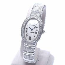 Thumbnail von Cartier Baignoire 23mm Quartz 18K WG ~4TCW Diamond Watch </h1>