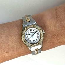 Thumbnail von Cartier Santos Octagon 25mm Automatic 2 Tone 0.32TCW Diamond Watch </h1>