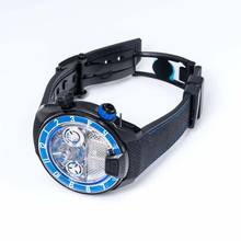 Thumbnail von HYT H4 512-TD-67-BF-RN - H4 Manual-winding Skeleton Dial Titanium Men's Watch </h1>