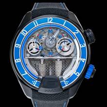 Thumbnail von HYT H4 512-TD-67-BF-RN - H4 Manual-winding Skeleton Dial Titanium Men's Watch </h1>