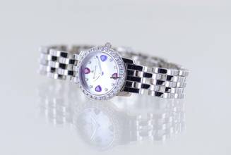 Thumbnail von Blancpain Women Ladybird Diamond Lady 21mm MOP dial 18K White Gold Heart Diamonds rar </h1>