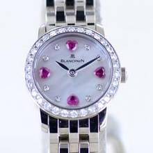 Thumbnail von Blancpain Women Ladybird Diamond Lady 21mm MOP dial 18K White Gold Heart Diamonds rar </h1>