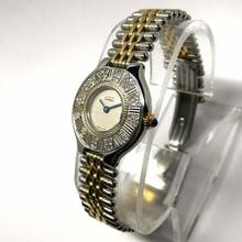 Thumbnail von Cartier 21 Must de Cartier Quartz 28mm 2 Tone Watch 0.41TCW Diamonds </h1>