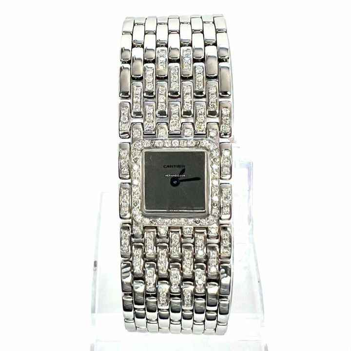 Cartier Panthère RUBAN Quartz Steel ~1.32TCW DIAMOND Watch </h1> 