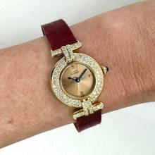 Thumbnail von Cartier VERMEIL COLISÈE Quartz GoldPlated Argent Watch 0.89TCW Diamonds </h1>