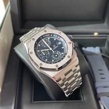 Thumbnail von Audemars Piguet Royal Oak Chronograph Flyback 26238ST.OO.2000ST.01 blau unworn 2022 42mm Eu blue </h1>