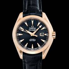 Thumbnail von Omega Seamaster Aqua Terra 231.53.34.20.01.002 - Seamaster Automatic Black Dial 18kt Rose Gold Ladies Watch </h1>