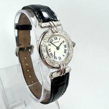 Thumbnail von Cartier VERMEIL COLISÈE 24mm Silver 0.61TCW Diamond Watch </h1>