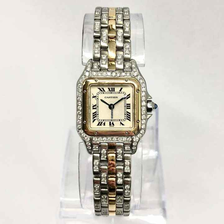  Cartier Panthère 23mm 1 Row Gold 2.10TCW Diamond Bezel/Bracelet Watch </h1> 