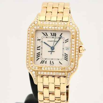  Cartier Panthère 27mm 18K Yellow Gold 1.3TCW Diamond Watch </h1> 