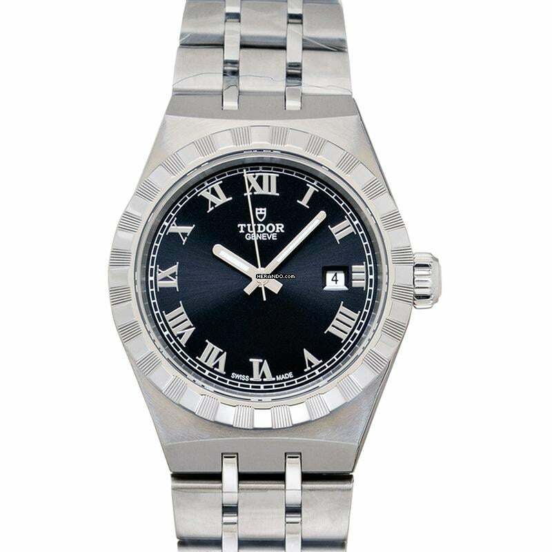  Tudor Royal 28300-0003 - Tudor Royal Automatic Black Dial Stainless Steel Ladies Watch </h1> 