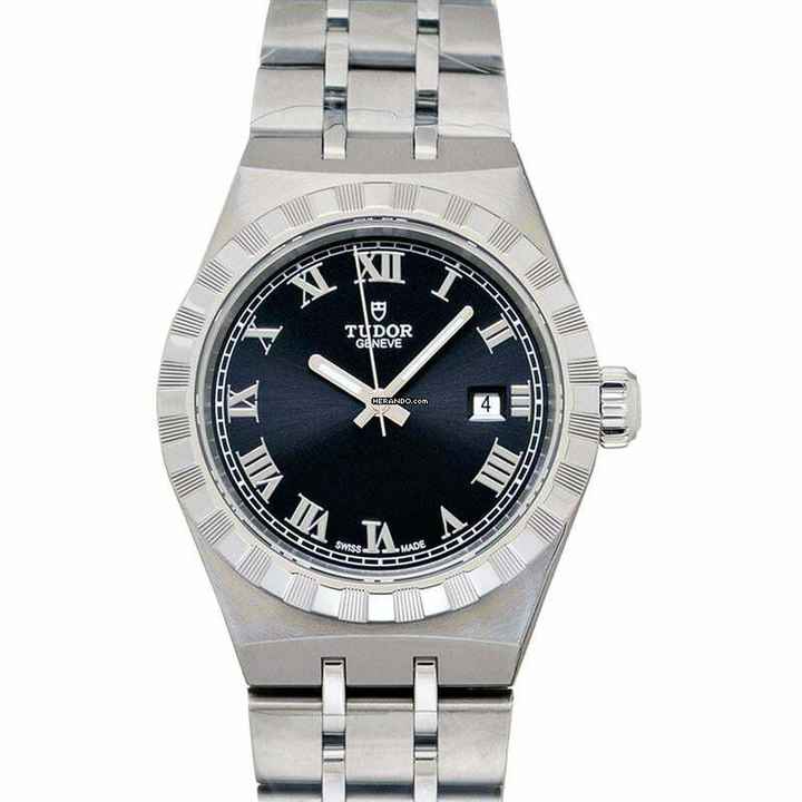  Tudor Royal 28300-0003 - Tudor Royal Automatic Black Dial Stainless Steel Ladies Watch </h1> 