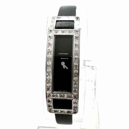  Cartier LIBRE CEINTURE Allongee 18K White Gold Factory Diamond Watch </h1> 