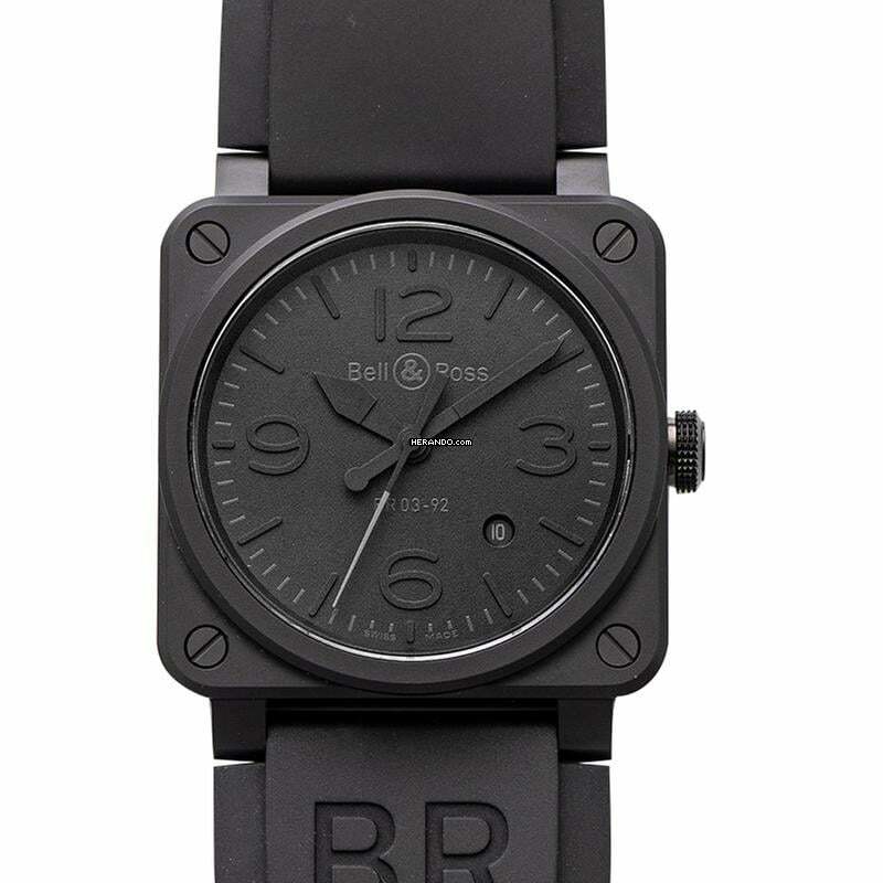  Bell & Ross BR 03-92 Ceramic BR0392-PHANTOM-CE - Instruments BR 03 92 Phantom Ceramic Men's Watch </h1> 