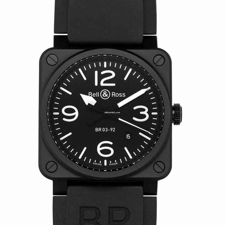  Bell & Ross BR 03-92 Ceramic BR0392-BL-CE - Instruments BR 03-92 Black Matte Men's Watch </h1> 