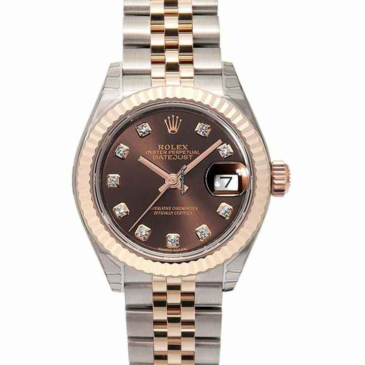  Rolex Lady-Datejust 279171 G - Lady Datejust Automatic Chocolate set with diamonds Dial Stainless Steel and Ev </h1> 