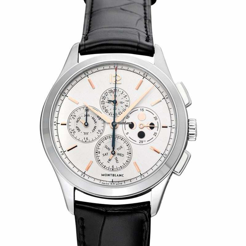  Montblanc Heritage Chronométrie 114875 - Heritage Chronometrie Automatic Silver-tone Dial Stainless Steel Men's Watch </h1> 