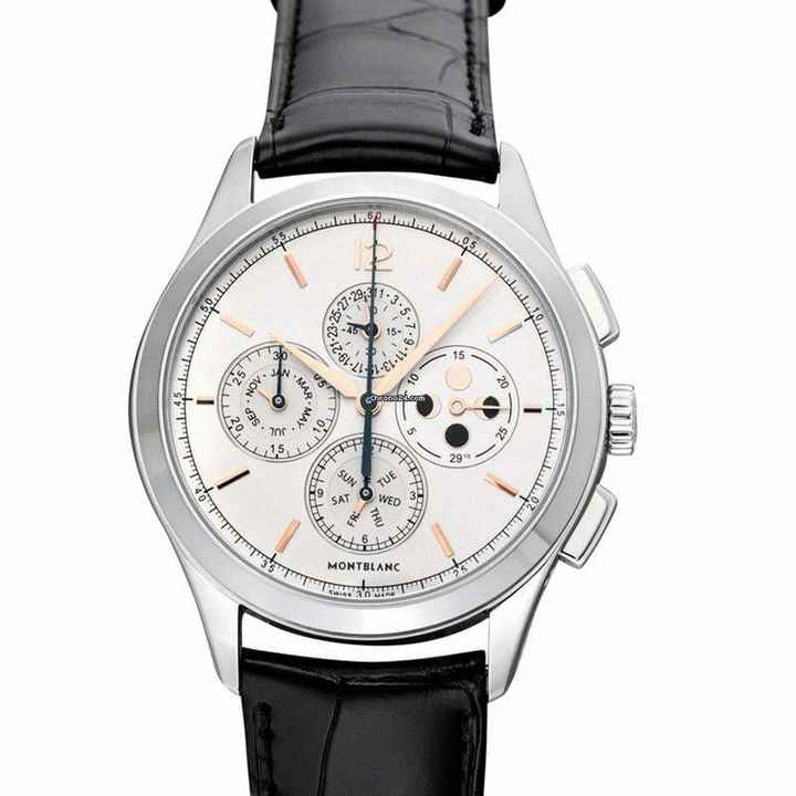  Montblanc Heritage Chronométrie 114875 - Heritage Chronometrie Automatic Silver-tone Dial Stainless Steel Men's Watch </h1> 