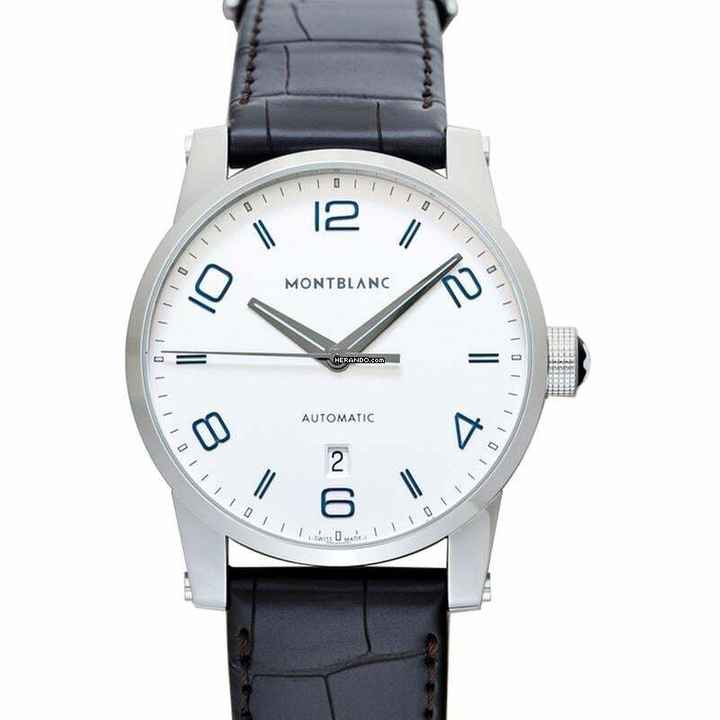  Montblanc Timewalker 110338 - TimeWalker Automatic Silver Dial Stainless Steel Men's Watch </h1> 