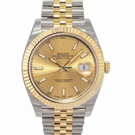  Rolex Datejust 41 126333 - Datejust 41 Rolesor Yellow Fluted / Jubilee / Champagne </h1> 