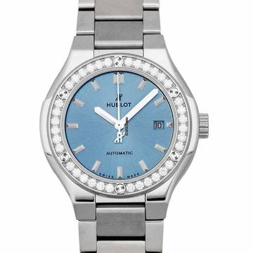  Hublot Classic Fusion 585.NX.891L.NX.1204 - Classic Fusion Titanium Light Blue Bracelet Automatic Blue Dial Diam </h1> 
