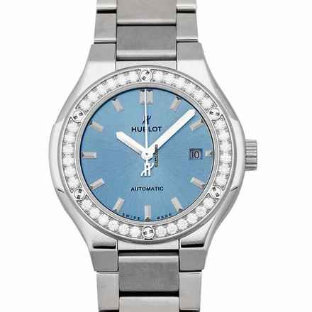  Hublot Classic Fusion 585.NX.891L.NX.1204 - Classic Fusion Titanium Light Blue Bracelet Automatic Blue Dial Diam </h1> 