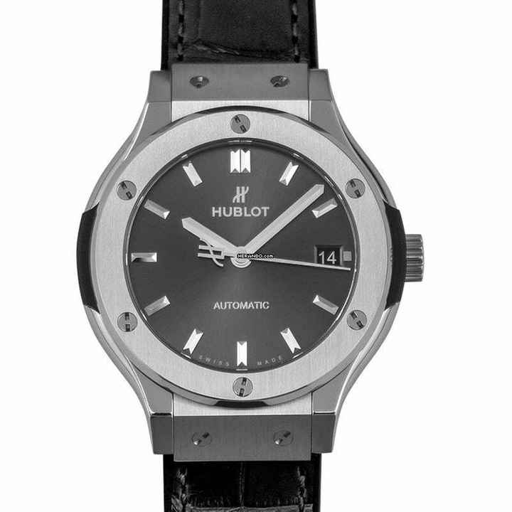  Hublot Classic Fusion Racing Grey 565.NX.7071.LR - Classic Fusion Automatic Grey Dial Titanium Men's Watch </h1> 