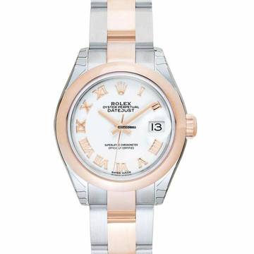  Rolex Lady-Datejust 279161 - Lady-Datejust 28 Rolesor Rose Domed / Oyster / White Roman </h1> 