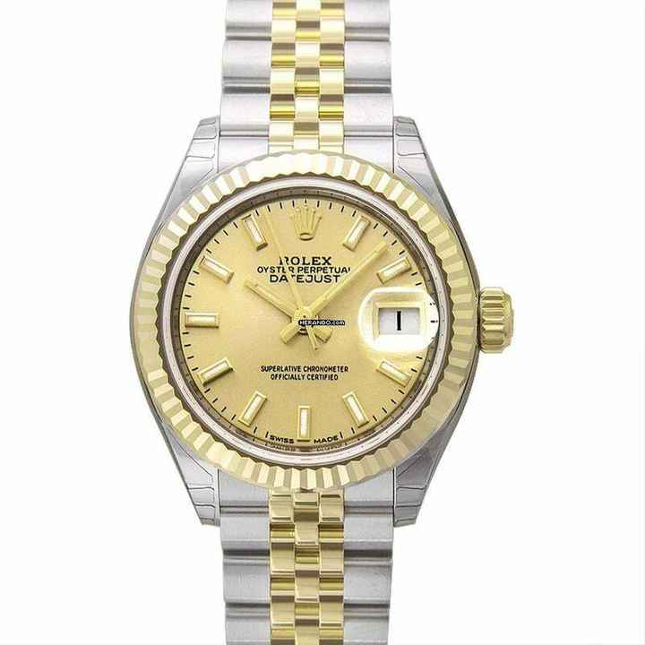  Rolex Lady-Datejust 279173 - Lady-Datejust 28 Rolesor Yellow Fluted / Jubilee / Champagne </h1> 