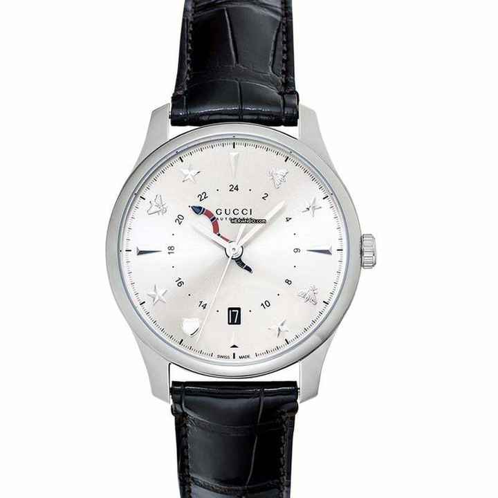  Gucci G-Timeless YA126332 - G-Timeless Automatic Silver Dial Stainless Steel Men's Watch </h1> 