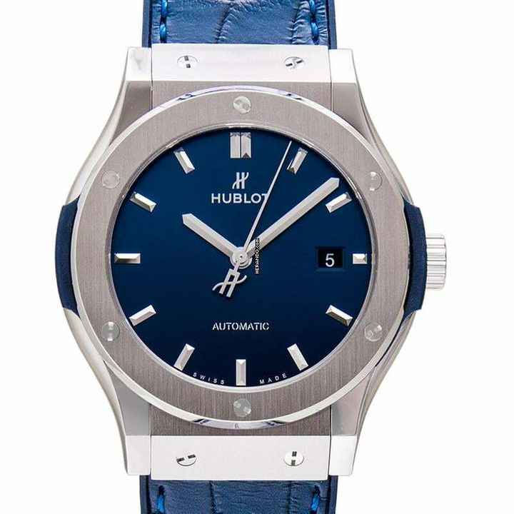  Hublot Classic Fusion Blue 542.NX.7170.LR - Classic Fusion Titanium Blue Automatic Blue Dial Men's Watch </h1> 