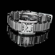 Thumbnail von Cartier Tank Française W4TA0009 - Tank Francaise 30.40 mm Quartz Silver Dial Stainless Steel Diamonds Ladies Watc </h1>