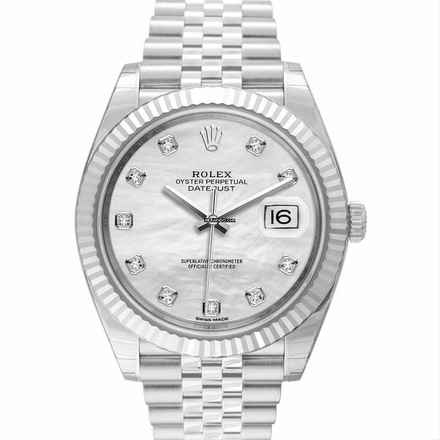  Rolex Datejust 41 126334 - Datejust 41 Stainless Steel Fluted / Jubilee / MOP Diamond </h1> 