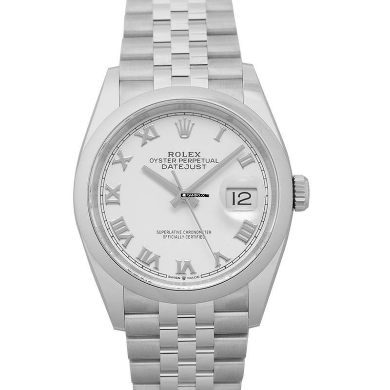 Rolex Datejust 36 126200-0007 - Datejust 36 Automatic White Dial Oystersteel Men's Watch </h1>