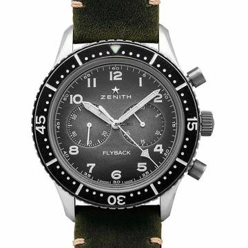  Zenith 11.2240.405/21.C773 - Cronometro Tipo CP-2 Flyback Aged Steel / Slate </h1> 
