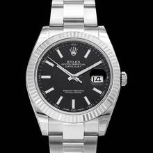 Thumbnail von Rolex Datejust 41 126334 - Datejust 41 Stainless Steel Fluted / Oyster / Black </h1>